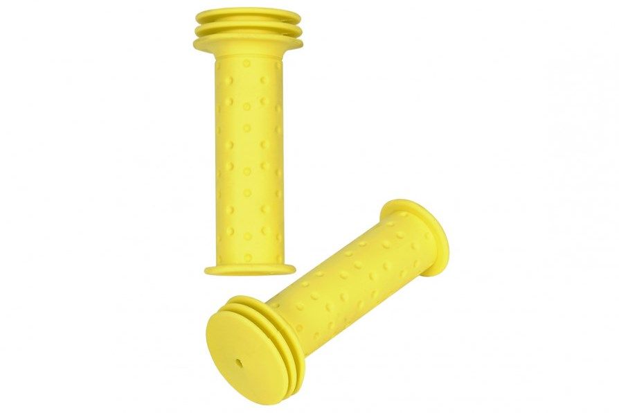 Грипсы XH-G143 100mm, резина, светло-желтые